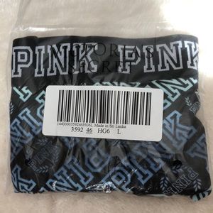 New in package PINK ombre print black boyshorts size large